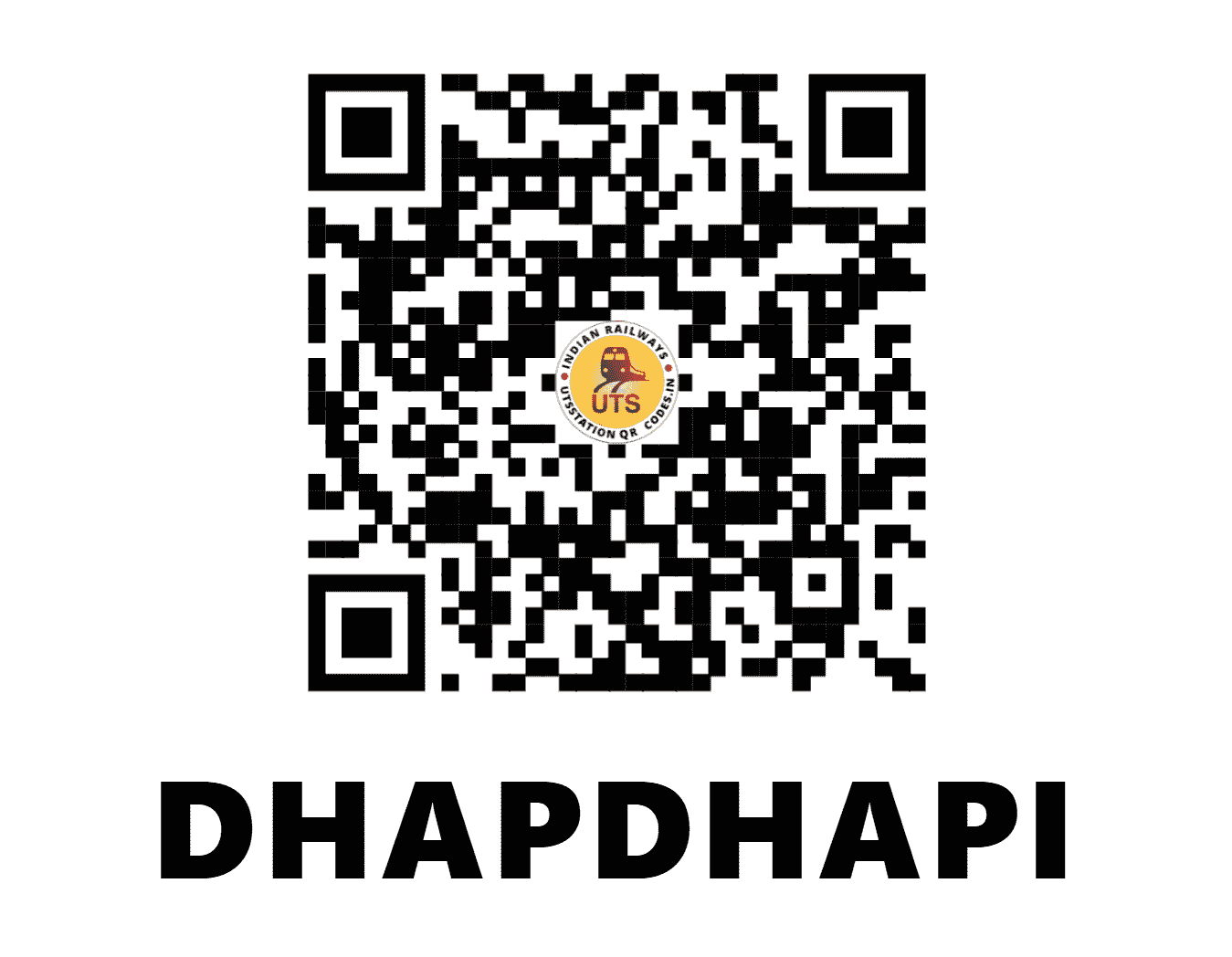 UTS QR Code for DHAPDHAPI - DPDP (ER - WEST BENGAL)